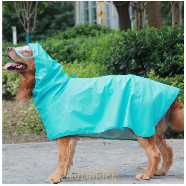 犬用レインコート 犬レインコート ポンチョ型 ドッグウェア 犬カッパ 雨具 腹当て 透明フード付き ダックスフント 雨対策 散歩 6XL~8XL お出かけ｜dream-st｜13