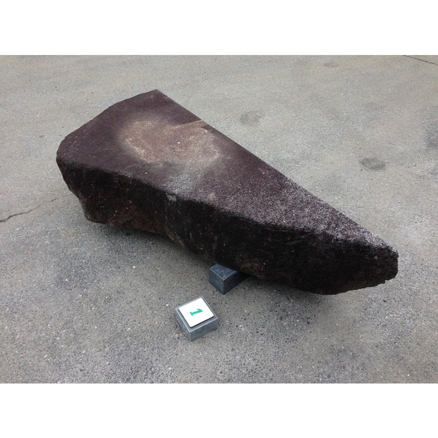 幅172cm×奥行き71cm×高さ約31cm 国産黒御影石（内野石）の沓脱石（靴脱