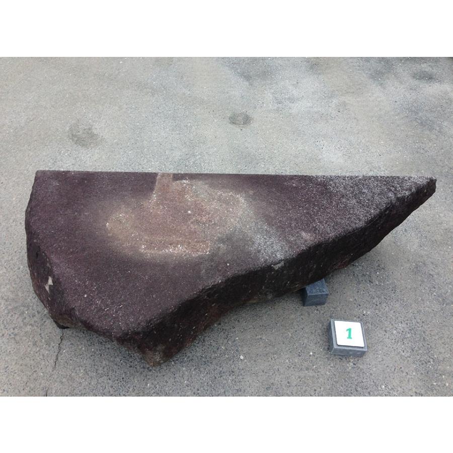 幅172cm×奥行き71cm×高さ約31cm 国産黒御影石（内野石）の沓脱石（靴脱