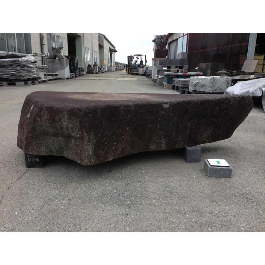 幅172cm×奥行き71cm×高さ約31cm 国産黒御影石（内野石）の沓脱石（靴脱