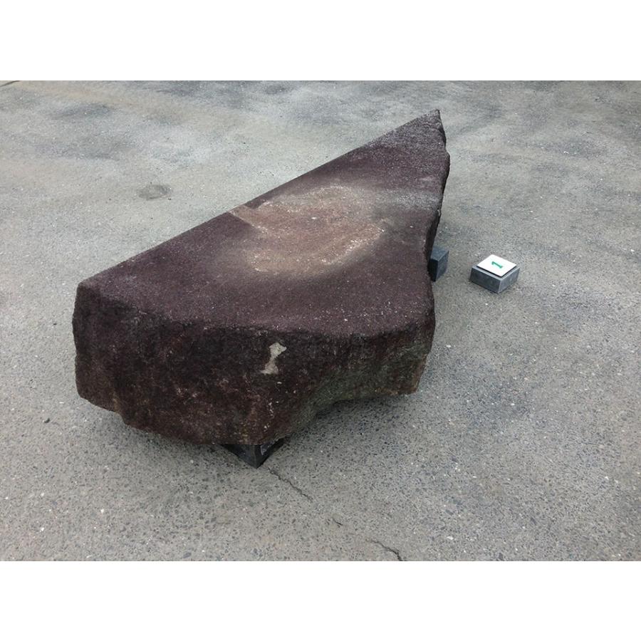 幅172cm×奥行き71cm×高さ約31cm 国産黒御影石（内野石）の沓脱石（靴脱