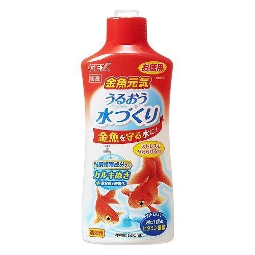 【送料無料】金魚元気 うるおう水づくり 500ml 【塩素中和剤 カルキ抜き 速効性】｜dream-theater