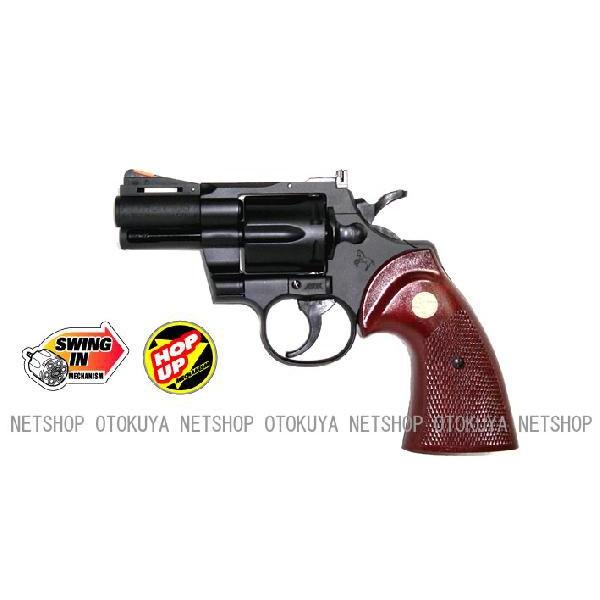 357リボルバー(マグナム) 黒/赤 ASGK社製 クラウンモデル エアガン リボルバー コルトパイソン 357マグナム 2.5