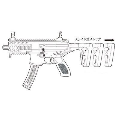 クラウンモデル エアガン コッキング サブマシンガン XMP-K HOPUP