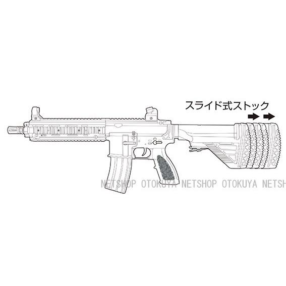 新品　クラウン　M416D(HK416)　スナイパー　カスタム　改修品　10禁 クラウン【M416D カービン】レビュー｜10才以上用コッキングエアガンで
