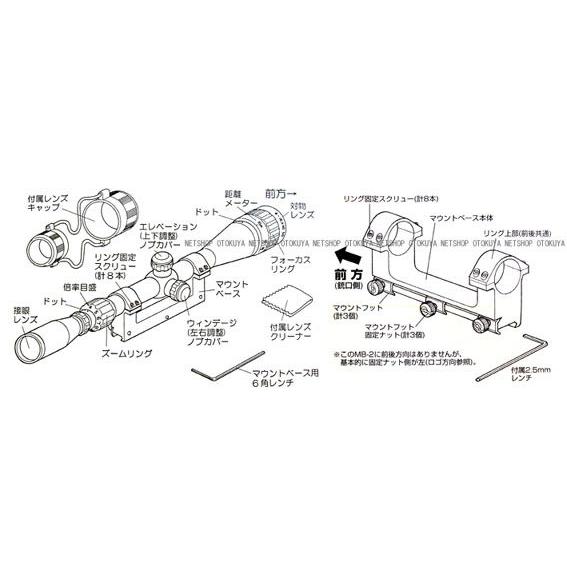 MARUZEN（マルゼン） スコープ＆マウントMRS-1＆MB-2セット 電動ガン