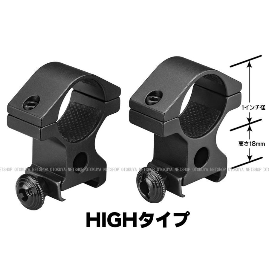 TOKYO MARUI（東京マルイ） マウントリング HIGH ハイ 20mmレール対応