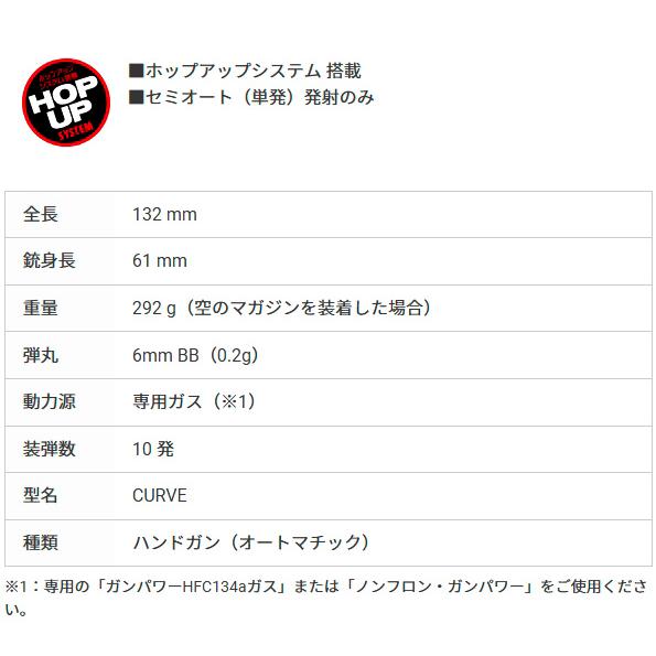 固定スライド ガスガン CURVE カーヴ (4952839141040) | TOKYO MARUI | 08