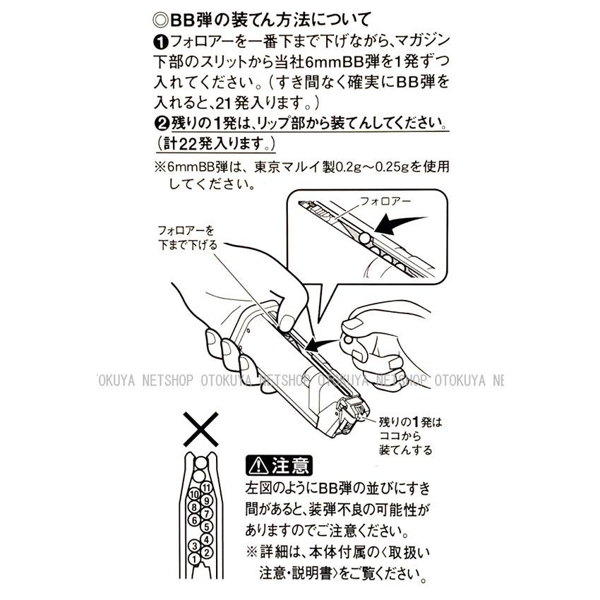 TOKYO MARUI（東京マルイ） ガス グロック19用 22連 スペアマガジン