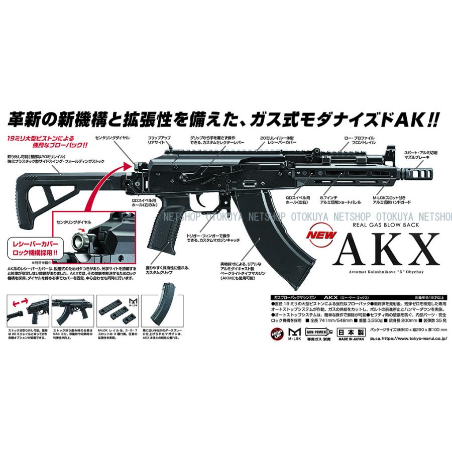 TOKYO MARUI ガスブローバック マシンガン AKX (4952839144065 TOKYO MARUI ガスブローバック マシンガン AKX (4952839144065
