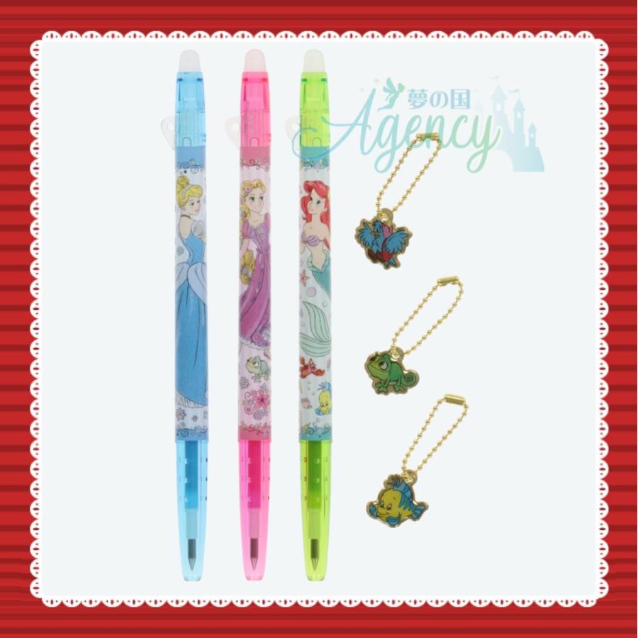 ディズニー プリンセス ボールペン 3本 セット フリクション アリエル ラプンツェル シンデレラ お土産 1pen1300c 夢の国agency 通販 Yahoo ショッピング
