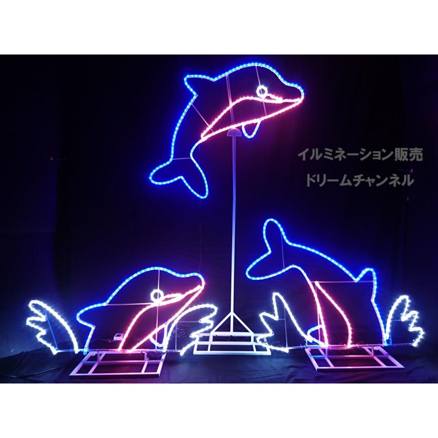 イルミネーション モチーフ 鳩 青い鳥 ブルー 四つ葉 クローバー 屋外