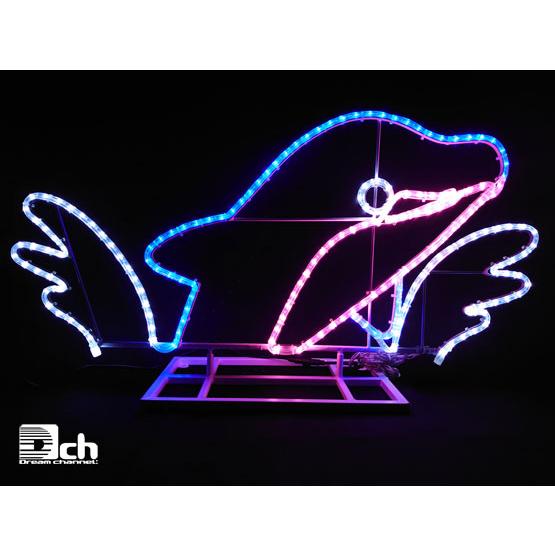 イルミネーション イルカ ドルフィン モチーフ ライト ブルー ピンク