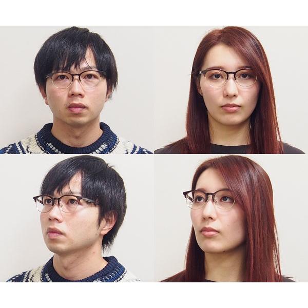 松ネコメガネ【CLA343-C3】（鼻パット付コンビフレーム+薄型レンズ+