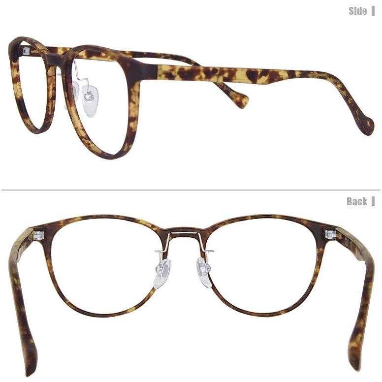 松ネコメガネ【DK2417-C2】（セルフレーム+薄型レンズ+メガネ拭き+ケース付き）※素材の特性上、顔幅の調整は出来ません。｜dreamcl｜03