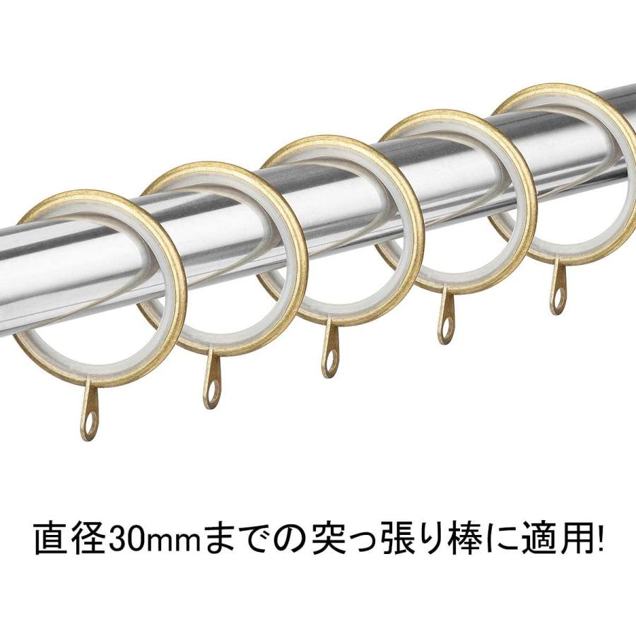 ｋａｉｙｉカーテンリング 静音 スライドリング 内径34mm カーテンフックリング ブロンズカラー 直径30mmまでの突っ張り棒に適用 バースデー 記念日 ギフト 贈物 お勧め 通販