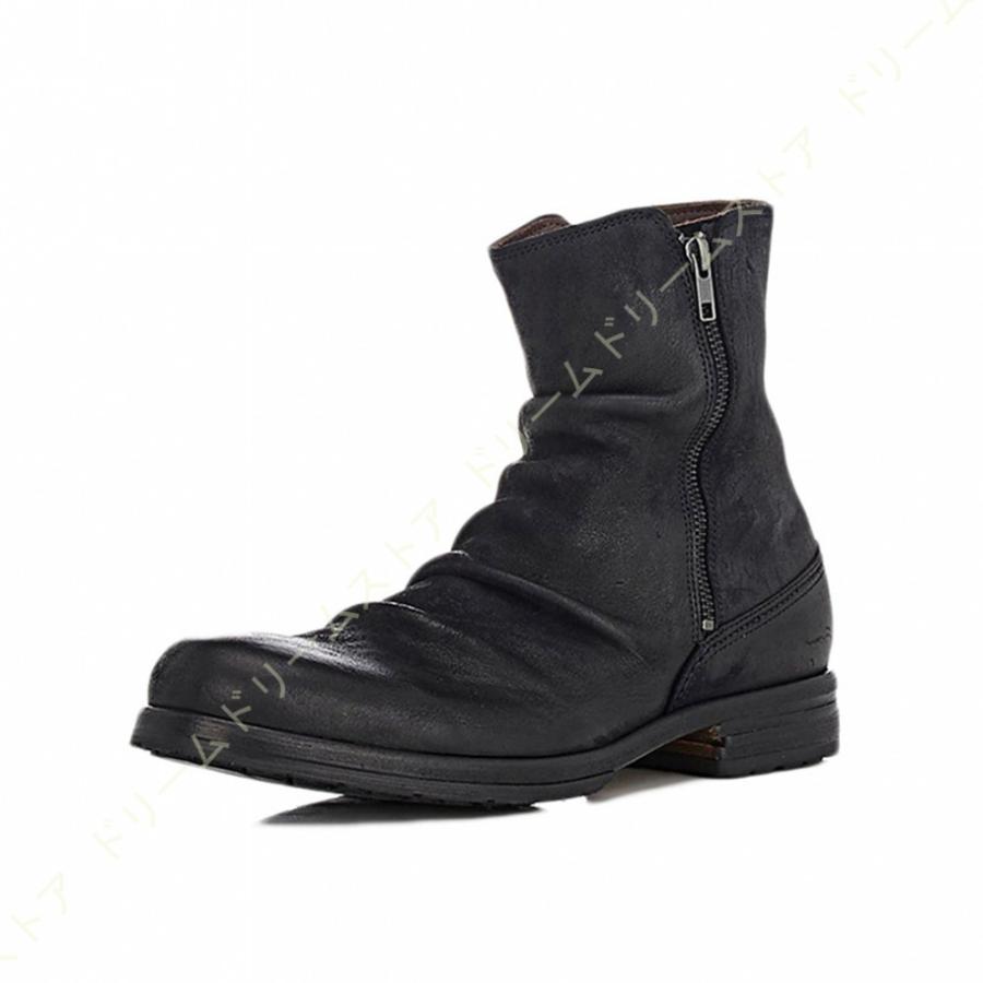 西日本産 メンズ ブーツ メンズブーツ ショートブーツ ドレープブーツ エンジニアブーツ ワークブーツ サイドジッパー フォーマル 幅広 防滑 チャッカ ブーツ 靴 Hanagrocare Com