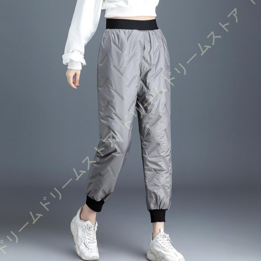 ダウンパンツ レディース 中綿パンツ ストレッチ 中綿入り 厚手 軽量 アウトドア 暖パンツ ウエストゴム 暖かい 秋冬 普段着 オシャレ 登山 スポーツ 年末のプロモーション特価