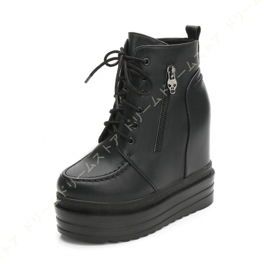 現金特価 袴ブーツ レースアップブーツ 編み上げブーツ ショート インヒール ウェッジヒール ブーツ レディース 靴 秋ブーティ 秋ブーティー 防水 裏ボア 防寒 Dprd Jatimprov Go Id