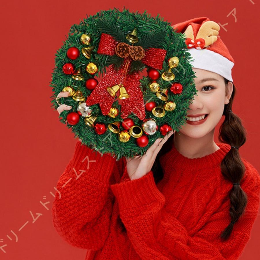 1166円 新しいスタイル クリスマスリース クリスマス飾り 玄関リース ドア 窓 オーナメント インテリアの飾り 鈴 クリスマスベル 華やか 可愛い クリスマス デコレーション おしゃれ
