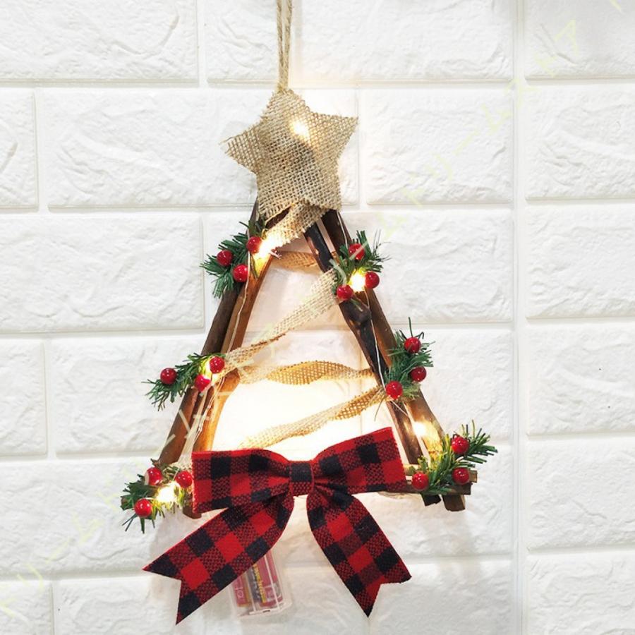 1168円 限定価格セール ライト付き クリスマスリース 可愛い 壁飾り オーナメント飾り付き 玄関リース ドアチャーム 装飾 デコレーション X Mas 飾り 手作り 贈り物 New Arrival