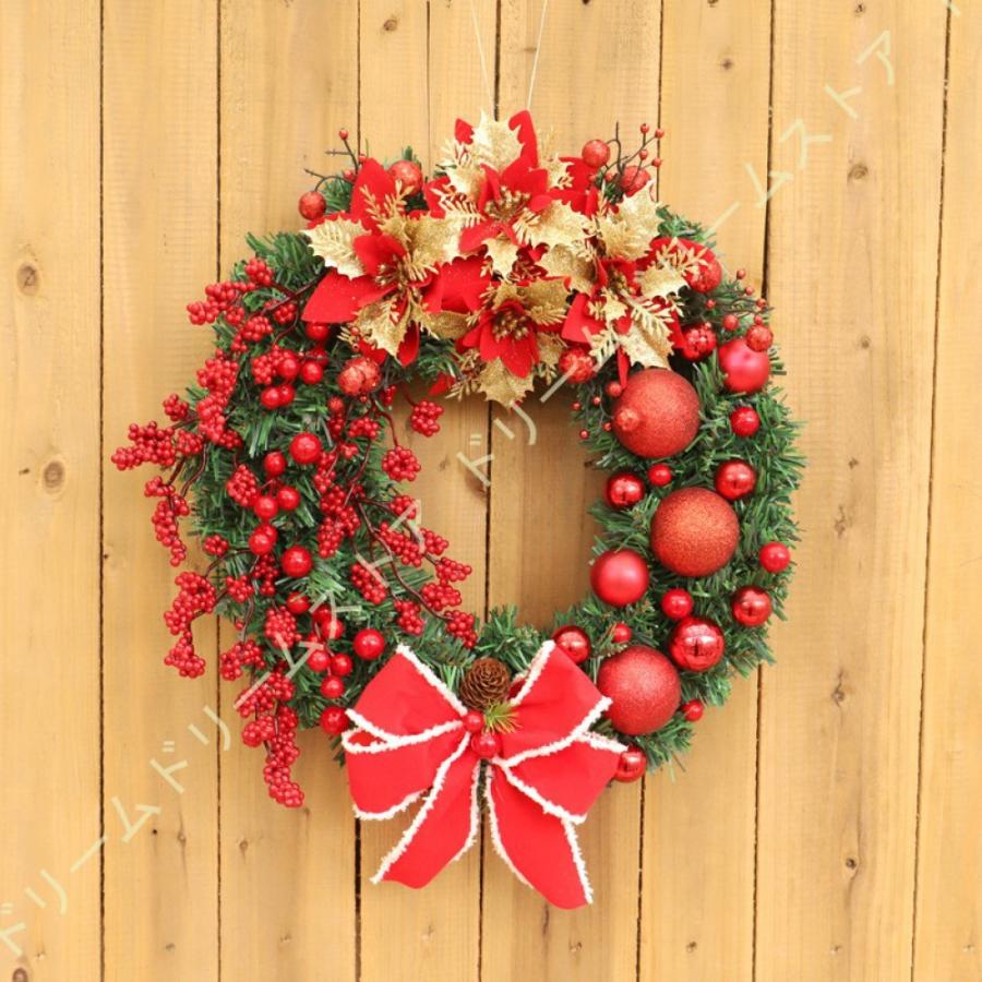 最大81 オフ ドアリース 飾り クリスマス リース クリスマス花輪 ビッグリボン ナチュラルリース Ledライト付き 玄関 造花 壁掛けフラワー ぶら下げ飾り 壁の装飾 庭園
