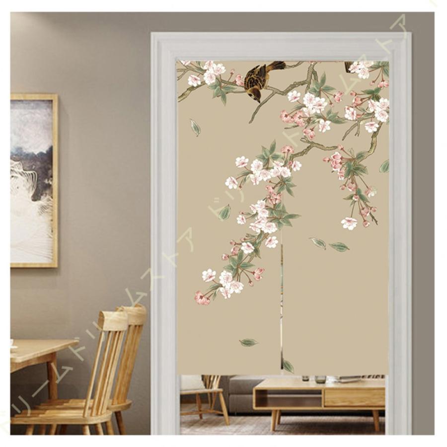 輝い レトロ 中華風のれん カーテン キッチン トイレ 中国風 クラシック アンティーク ロータス ハスの葉 寝室 玄関 風水 装飾カーテン コットン Cisama Sc Gov Br