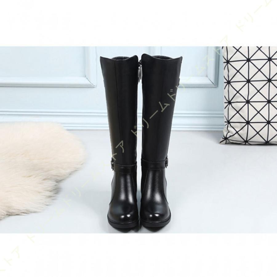 秋冬 エンジニアブーツ レディース ロング タイムセール ローヒール ファッション サイドベルト 大きいサイズ 乗馬 フラット 膝丈 ジョッキーブーツ 革 カジュアル 防寒 冬