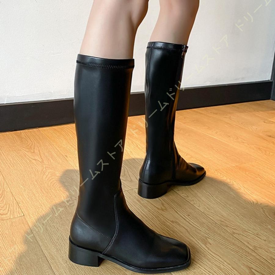 日本店舗 ロングブーツ 本革 大きいサイズ ジョッキーブーツ 歩きやすい チャンキーヒール 安定感 小さいサイズ バイクブーツ 乗馬風靴 レディース カジュアルブーツ 直販クリアランス Ssl Daikyogo Or Jp