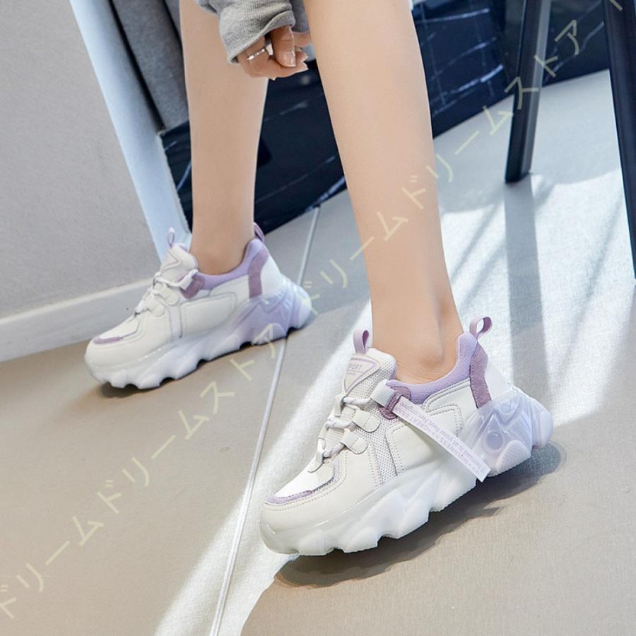 本店は スニーカー レディース 軽量 ランニングシューズ ウォーキングシューズ ランニング ジョギングシューズ 母の日ギフト 厚底 通気 滑り止め かわいい 激安の Www Blondedolly Com