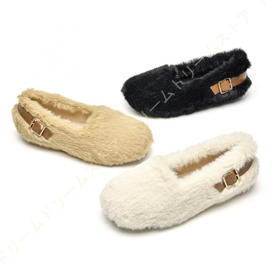 日本特注品 モカシン レディース モカシンシューズ フラットシューズ ボア ファー ムートン モコモコ ローファー ボリュームファー 屈曲性 カジュアルシューズ スリッポン アクセサリー通販 Ssl Daikyogo Or Jp