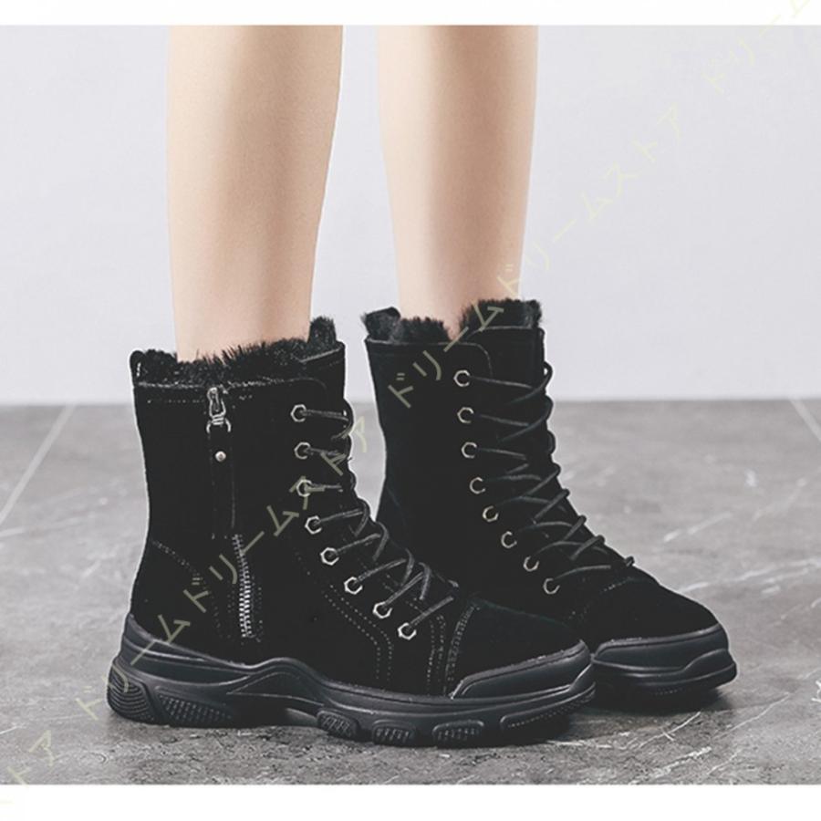 通販 大人気 厚底 スニーカー スノーブーツ レディース 冬用 ショートブーツ 防寒靴 裏起毛 暖かい レースアップ スノーシューズ カジュアル マーティンブーツ 美脚 おすすめ品 Superavila Com