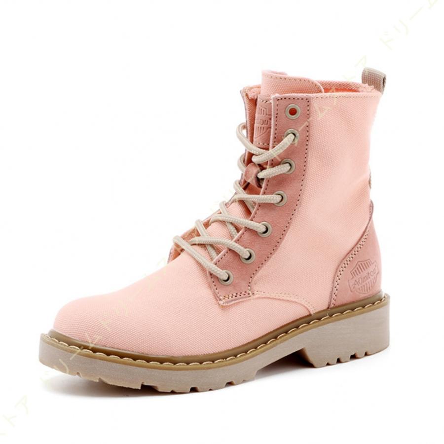 数量限定 特売 レディース ショート ブーツ レースアップ 編み上げ 靴紐 ローヒール ブラック 大きいサイズ 幅広 キャンバス かわいい ワークブーツ ショートブーツ 厚底 最安値に挑戦 Huongnghiepaau Edu Vn