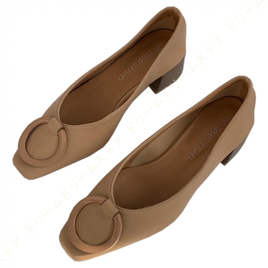 人気沸騰ブラドン 靴 立ち仕事 痛くない 歩きやすい レディース パンプス 走れる 就活 ビジネス リクルート フォーマル バックル フラットシューズ ローヒール 太ヒール パンプス カラー アプリコット Www Sustentec Com Br