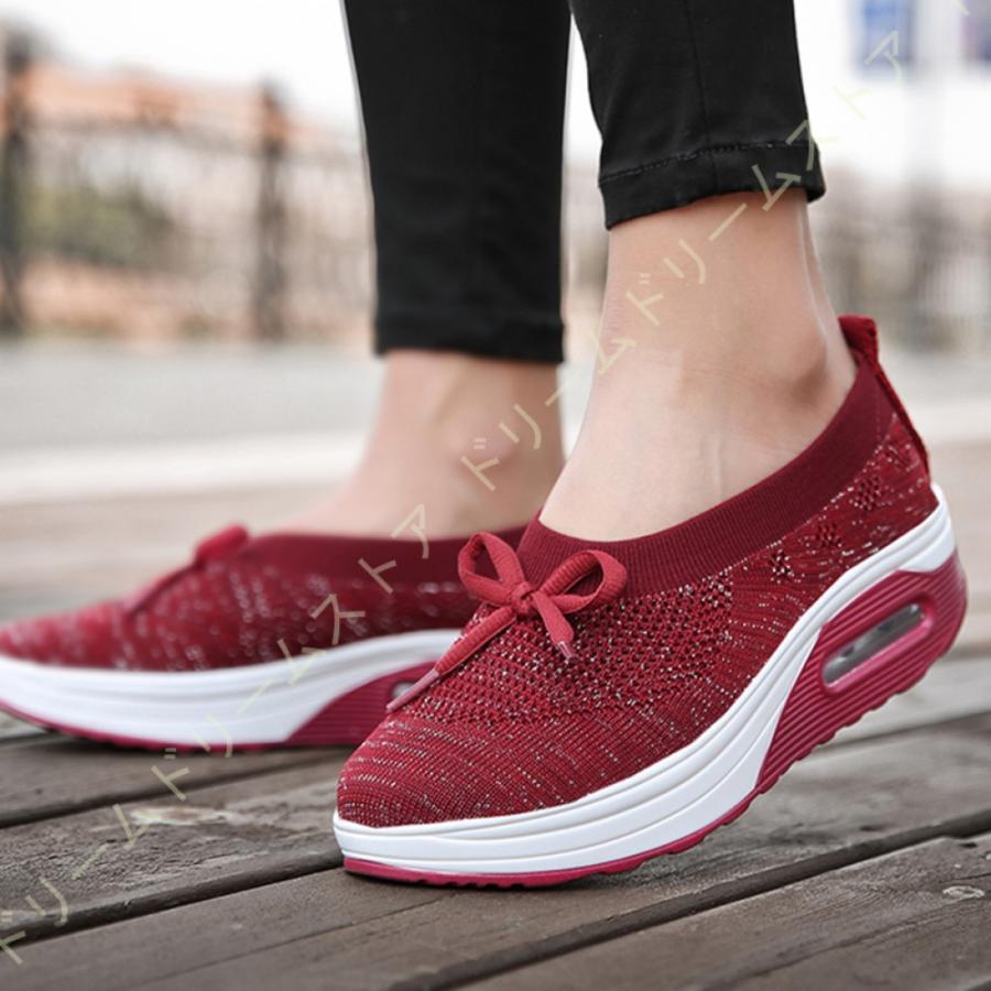 人気商品の ローファースニーカー スリッポン レディース ウォーキングシューズ ランニング 履きやすい 厚底シューズ 大きいサイズ エアクッション ストレッチ ニット スニーカー サイズ 25 0cm Www Cognitiva La