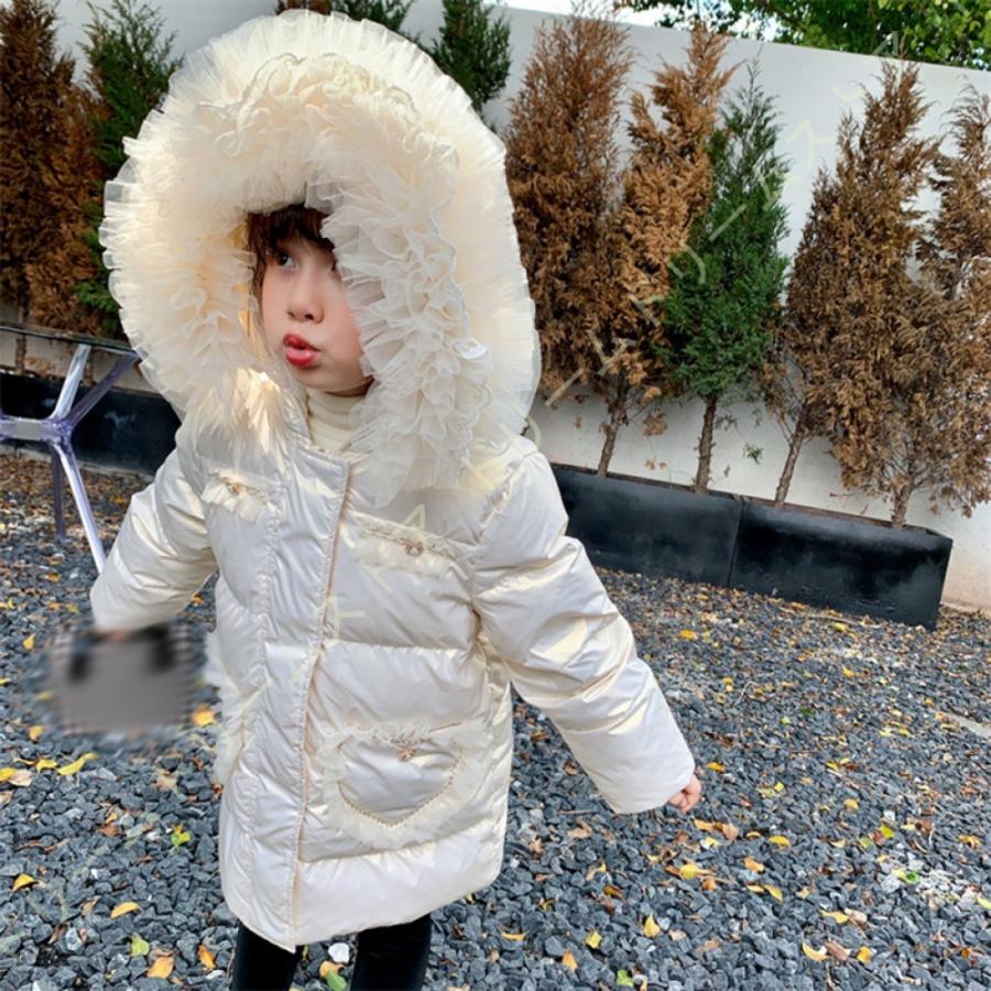 人気のファッションブランド 秋冬 キッズ ダウンコート 女の子 アウター 子供コート 暖かい あったか ダウン ダウンジャケット キッズ プリンセス レースフリル 子供ジャケット ジュニア コート サイズ 1 Gruposanfelipe Com Do