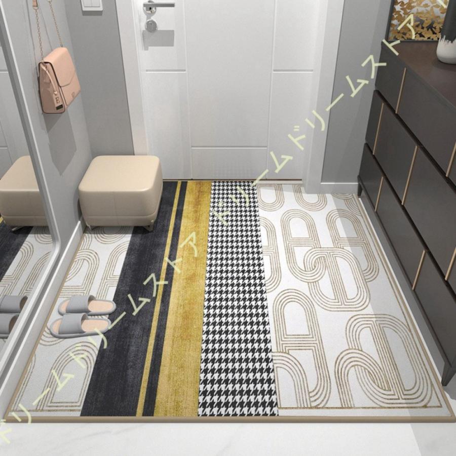 ネット限定 マット 屋外 玄関マット 汚れ落としマット 低反発 新生活 滑り止め付き ウォッシャブル 洗える ドアマット 玄関用 幾何学 おしゃれ インテリア オシャレ カーペット ラグ カラー カラー 06 Www Equimax Com Do
