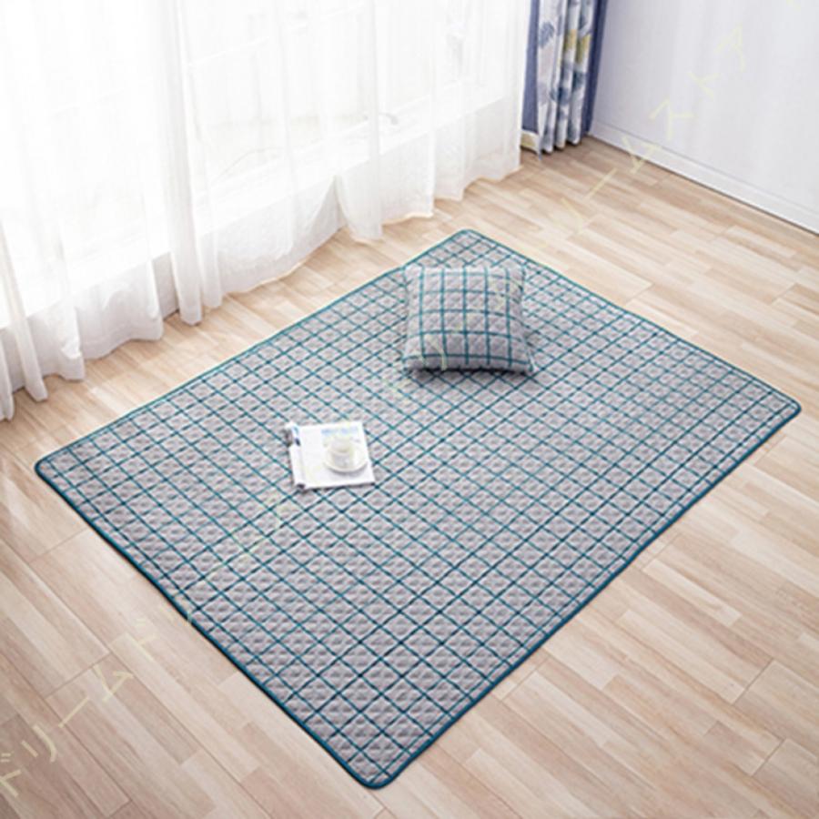 ラグ マット 洗える キルト ラグマット 夏用 カーペット 北欧 おしゃれ ...