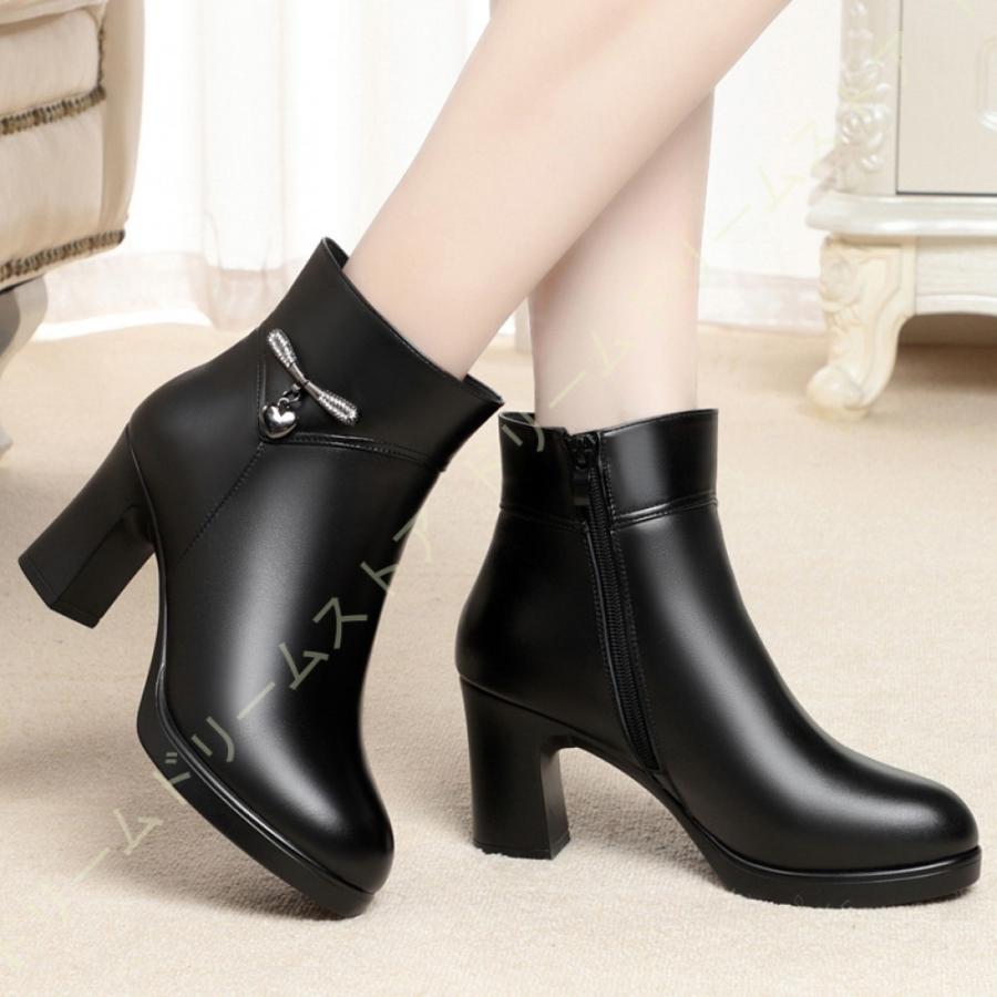 感謝の声続々 可愛い 美脚 オシャレ 裏起毛 ブーティー ムートンブーツ ブーツ レディース オシャレ 裏起毛 ブーティー ムートンブーツ ブーツ レディース 厚底 柔らかい 通学 通勤 歩きやすい 滑り止め 太ヒール ジッパー 大きいサイズ シューズ