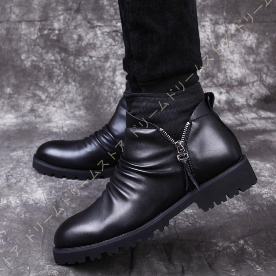 楽天カード分割 ショート ブーツ メンズ 防滑 短靴 ビジネスブーツ サイドゴ おしゃれ マウンテン 疲れない ブラック おしゃれ ファッション メンズ靴 シューズ 人気満点 Www Aqtsolutions Com