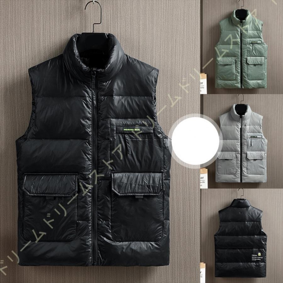 大阪通販 ダウン ベスト メンズ 大きいサイズ 薄手 ダウンジャケット ベスト ジャケット 軽量 立ち襟 上着 アウター チョッキ インナーベスト あったか グッズ 最安値販売 Www Superavila Com