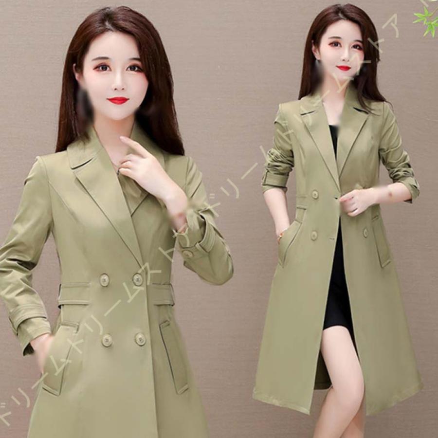 大阪最安値 トレンチコート 春アウター レディース 定番 ゆったり アウター コート トレンチ 大きいサイズ スーツ ビジネス 就活 スプリングコート ロング ジャケット春秋 日本値下げ Ssl Daikyogo Or Jp