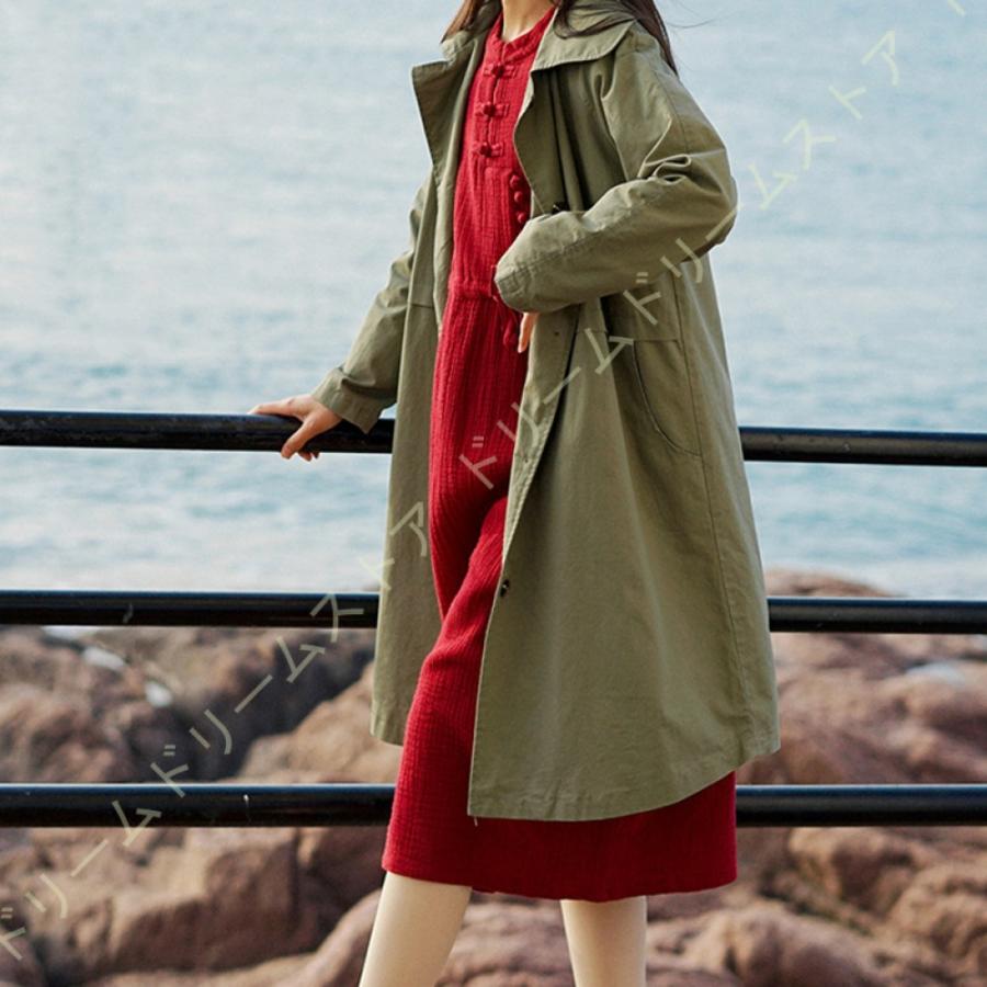 人気ブランドを きれいめ 上品 コート トレンチ ロング オフィスカジュアル 長袖 秋冬 大きいサイズ 無地 ロング トレンチコート ロングコート アウター レディース 春秋冬 トレンチコート サイズ L Tribalkoffea Com