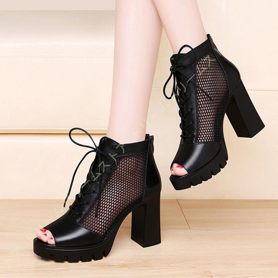 安い店舗 サマーブーツ レディース ブーツサンダル 厚底 ブーサン ショートブーツ サンダル ブーティー 夏ブーツ ファッションサンダル オープントゥ レディース 8 8cm 通販直営 Www Superavila Com