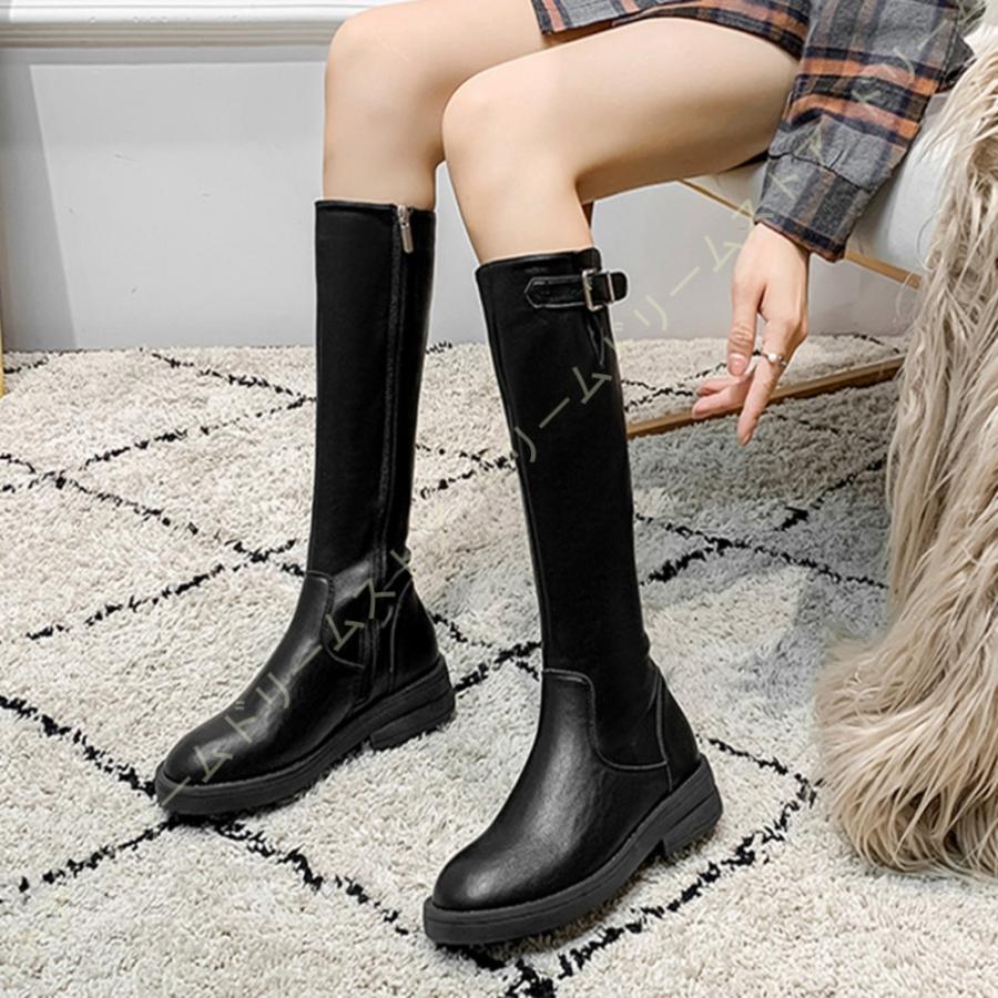 お1人様1点限り レディース ニーハイブーツ ローヒール カジュアル コスプレ レディース ジョッキーブーツ 白 黒 ぺたんこ ブーツ ロング丈 ジョッキータイプ ロングブーツ カジュアル レディース ニーハイブーツ ローヒール ブーツ Tahmik Ee