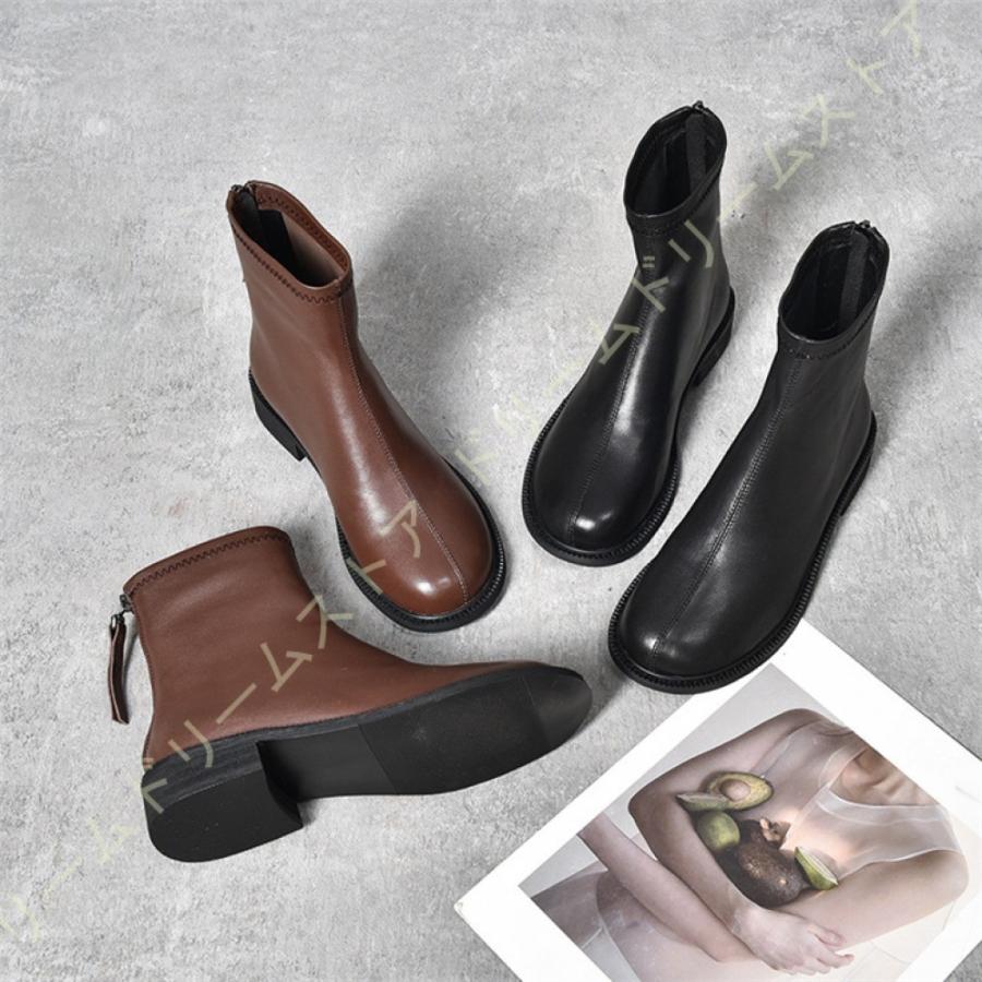 定期店舗販売 ショートブーツ 黒 ローヒール レディース ブーティー 大きいサイズ 靴 アンクルブーツ ハイカット 3cmヒールフラット 歩きやすい サイドジップ 可愛い 美脚 安い売筋品 Www Superavila Com