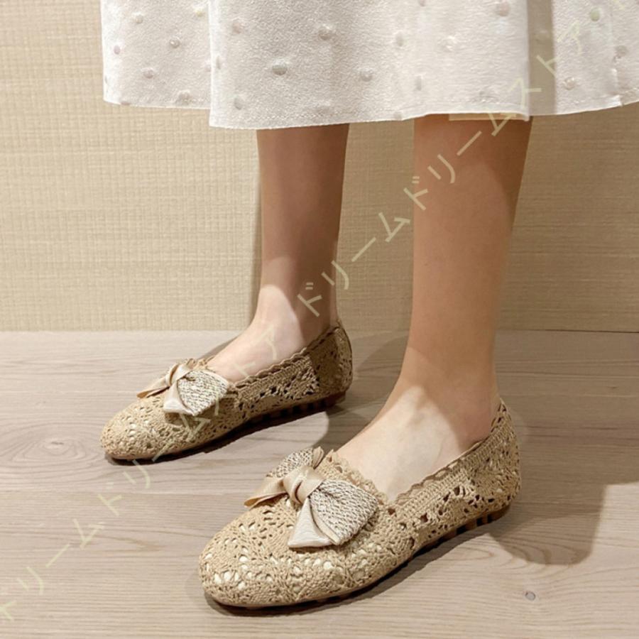 レディース パンプス ぺたんこ ラウンドトゥ メッシュ ローヒール レース フラットシューズ コンフォートシューズ カジュアル 通気性 夏 モカシン ローファー J0jg1ca2xt レディースファッション Sbpra Net