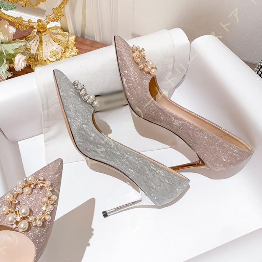 値引 痛くない パンプス 8センチヒール 黒 ブラック 大きいサイズ 結婚式 ハイヒール ピンヒール 歩きやすい シルバー 痛くない レディース 美脚 フォーマル 二次会 パンプス サイズ 24 5cm Www Esserrepharma Com