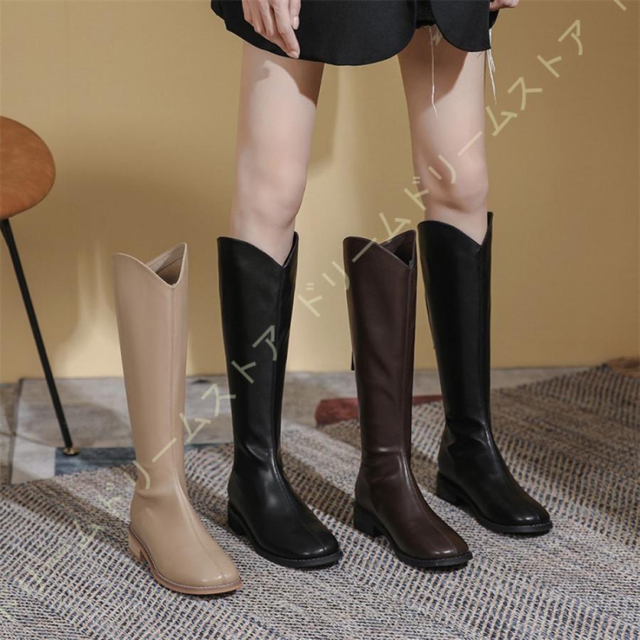 10 Off 太ヒール チャンキーヒール ロングブーツ レディース ジョッキーブーツ 長靴 バックジッパー ジップアップ 脚長効果 美脚 大人可愛い 秋冬用 エンジニアブーツ 日本お買い得 Superavila Com