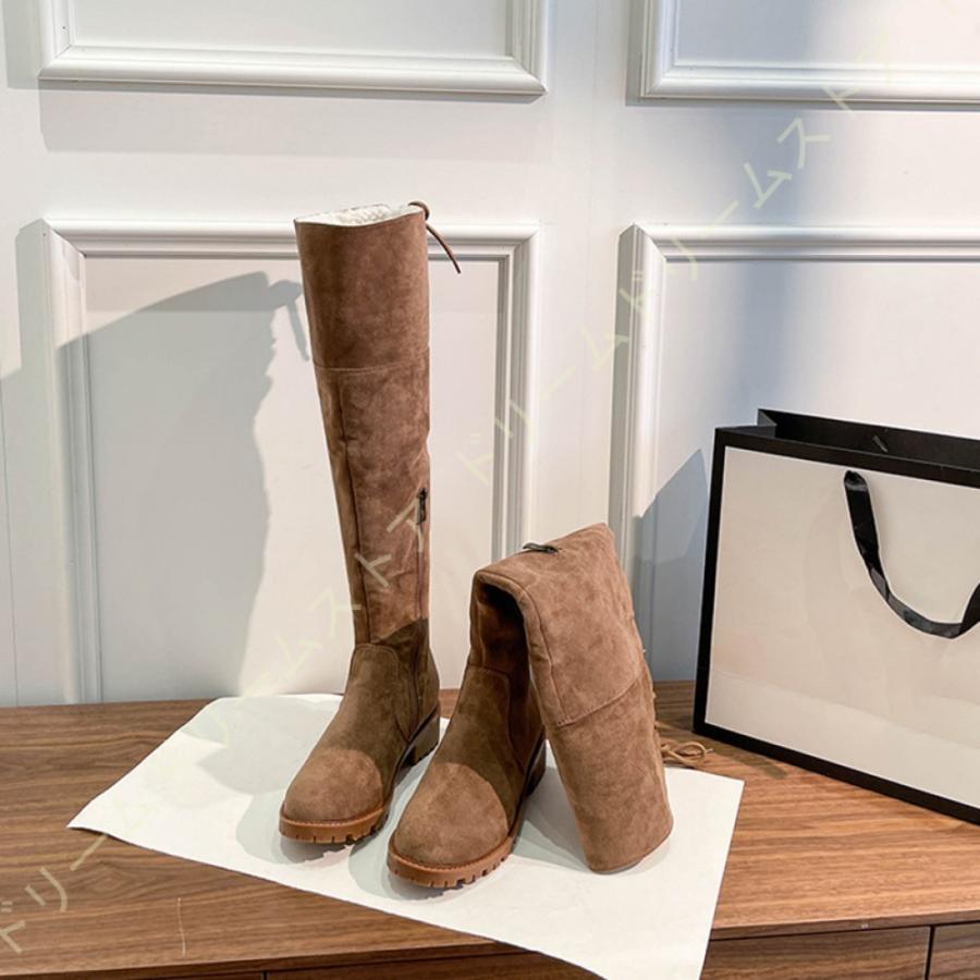 保存版 ニーハイブーツ サイハイブーツ ニーハイ ブーツ ヒール ロングブーツ レディース ローヒール 厚底 歩きやすい 疲れない 4センチ 大きいサイズ スノーブーツ ラッピング無料 n Go Th